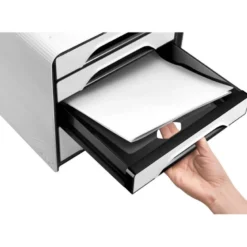 Fichero cajones CEP para 5 cajones color Blanco/Negro