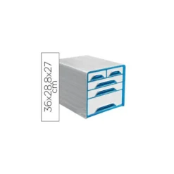 Fichero cajones CEP para 5 cajones mixtos color Blanco/Azul