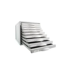 Fichero cajones de sobremesa 8409c 356x316x303 mm 9 cajones color gris