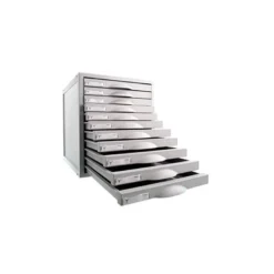 Fichero cajones de sobremesa 8211c 356x316x362 mm 11 cajones color gris