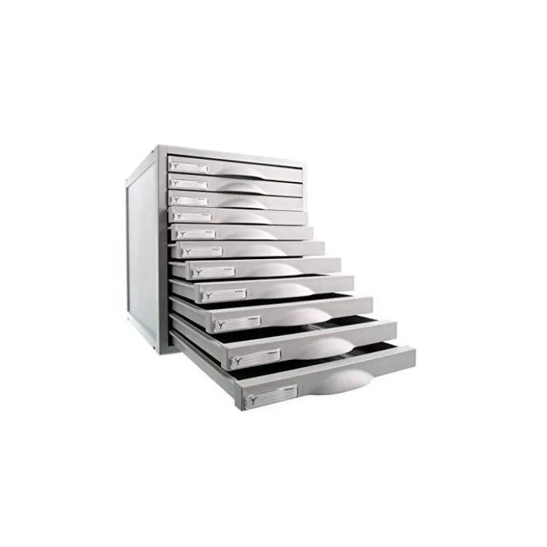 Fichero cajones de sobremesa 8211c 356x316x362 mm 11 cajones color gris