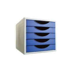 FICHERO CAJONES DE SOBREMESA ARCHIVO 2000 APILABLE 5 CAJONES NARANJA TRANSLUCIDO 260X270X340 MM