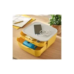 FICHERO CAJONES DE SOBREMESA LEITZ COSY 2 CAJONES AMARILLO