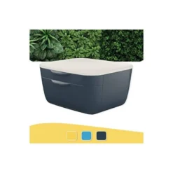 FICHERO CAJONES DE SOBREMESA LEITZ COSY 2 CAJONES GRIS