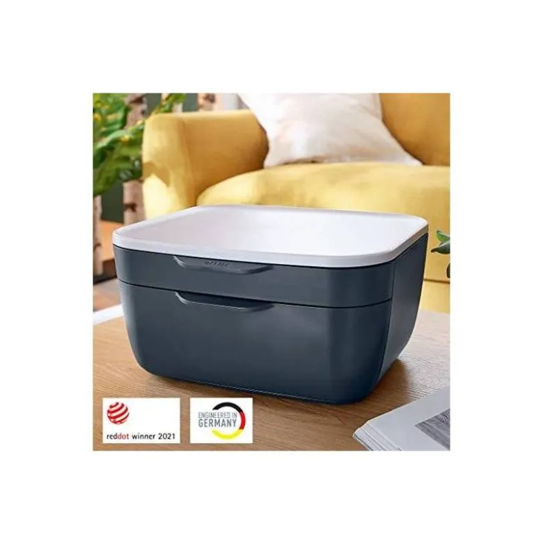 FICHERO CAJONES DE SOBREMESA LEITZ COSY 2 CAJONES GRIS