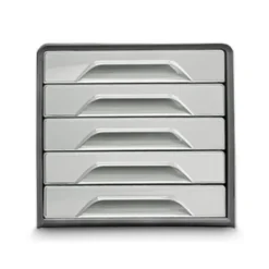 FICHERO CAJONES DE SOBREMESA CEP SMOOVE 5 CAJONES COLOR GRIS 288X360X270 MM