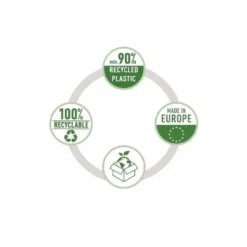 FICHERO CAJONES DE SOBREMESA LEITZ RECYCLE 4 CAJONES COLOR NEGRO 287X270X363 MM