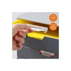 Fichero cajones Durable plastico aplilables 5 cajones color gris