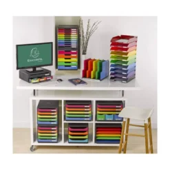 Fichero cajones sobremesa Exacompta Iderama Arlequin 6 cajones multicolores 270x355x271 mm.