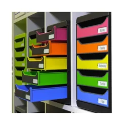 FICHERO CAJONES SOBREMESA EXACOMPTA BIG-BOX PLUS CLASSIC IDERAMA ARLEQUIN 5 CAJONES MULTICOLORES