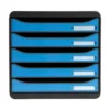 FICHERO DE CAJONES SOBREMESA EXACOMPTA BIG-BOX CLEAN SAFE 5 CAJONES AZUL