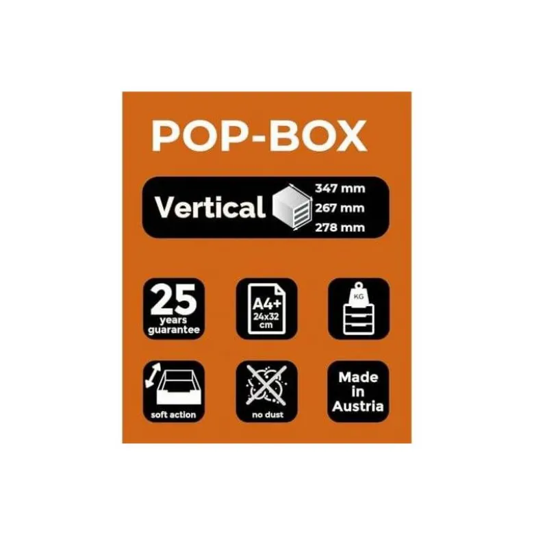 FICHERO DE CAJONES SOBREMESA EXACOMPTA POP BOX TRANSLUCIDO 4 CAJONES MULTICOLOR