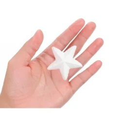 FIGURA DE ESPUMA BLANCA LIDERPAPEL ESTRELLA DE 4 CM BOLSA CON 6 UNIDADES