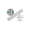 Film extensible Q-connect manual ancho 500 mm largo 145 mt espesor 23 micras transparente