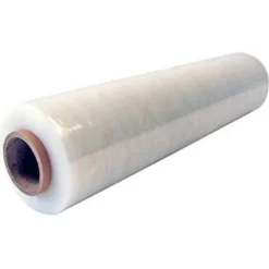 Film extensible Q-connect manual ancho 500 mm largo 145 mt espesor 23 micras transparente