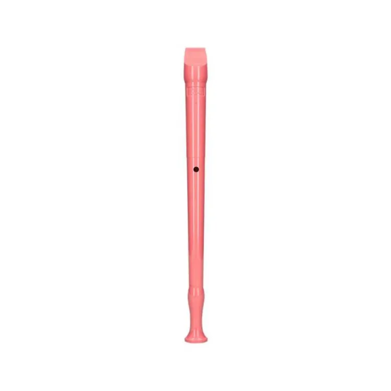 FLAUTA HOHNER 9508 COLOR CORAL FUNDA VERDE Y TRANSPARENTE