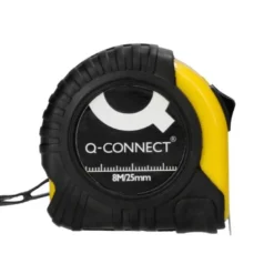 FLEXOMETRO Q-CONNECT DE 8 MT CON FRENO MATERIAL ANTICHOQUE 25 MM DE ANCHO