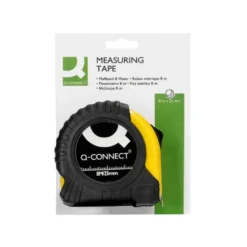 FLEXOMETRO Q-CONNECT DE 8 MT CON FRENO MATERIAL ANTICHOQUE 25 MM DE ANCHO