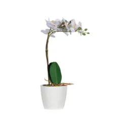FLOR ARTIFICIAL PAPERFLOW ORQUIDEA BLANCA 40 CM