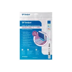 FORRALIBRO ADHESIVO PARA LIBROS SADIPAL DESPLEGABLE 1 AÑO 80 MC 50X35 CM PACK DE 10 UNIDADES