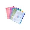 FUNDA MULTITALADRO DJOIS POLIPROPILENO CON VELCRO DIN A4 PACK DE 12 UNIDADES COLORES SURTIDOS