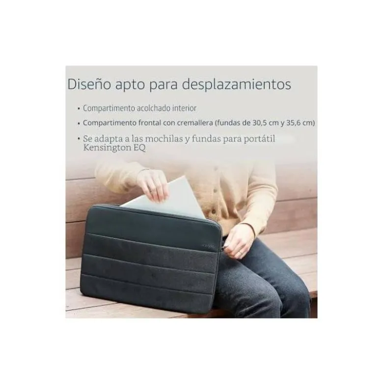 FUNDA PARA PORTATIL KENSINGTON SIMPLY EQ 16" COLOR NEGRO 20X406X273 MM