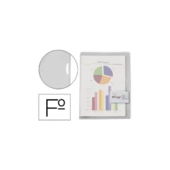Funda dossier uñero con cierre tarjetero Pardo Folio color transparente