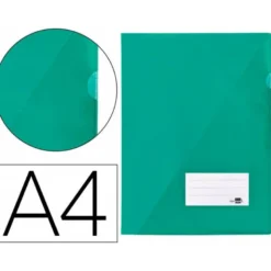 Funda dossier uñero con solapa Liderpapel Din A4 color verde