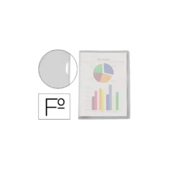 Funda dossier uñero Esselte Folio 180 micras color transparente