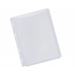 Funda multitaladro con fuelle marca Q-Connect Din A4 180 mc Cristal 5 unidades