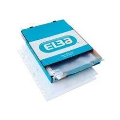 Funda multitaladro de Elba Din A4 piel de naranja 90 micras caja 100 unidades