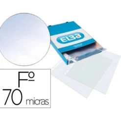 Funda multitaladro de Elba folio cristal 70 micras caja 100 unidades