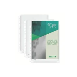 Funda Multitaladro Esselte con Fuelle DIN A4 170 MC Cristal Capacidad 200 hojas Bolsa de 5 unidades