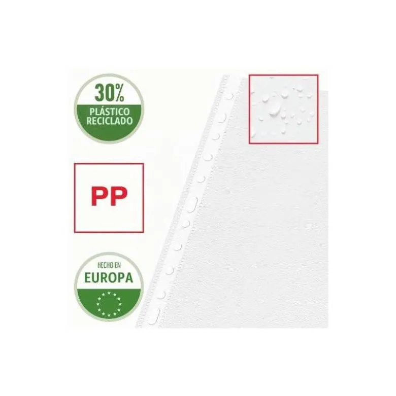 Funda Multitaladro Esselte DIN A4 Piel de Naranja 16 taladros 80 MC Caja de 100 uds