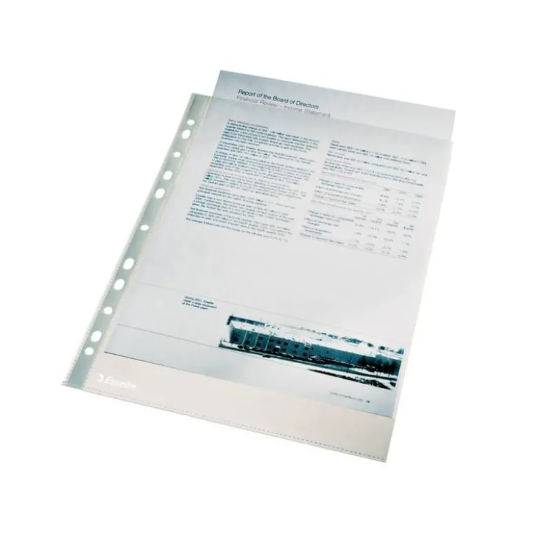 Funda Multitaladro Esselte Tamaño Folio Piel de Naranja 16 taladros 60 MC Caja 100 uds