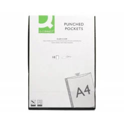 Funda Multitaladro Q-Connect DIN A4 100 MC Cristal 10 uds