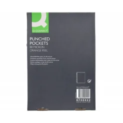 Funda multitaladro q-connect folio 80 mc cristal caja de 100 unidades.