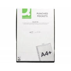 Funda Multitaladro Q-Connect DIN A4+ 80 MC Piel de Naranja 10 uds