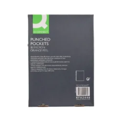 Funda Multitaladro Q-Connect Tamaño Folio 80 MC Piel de Naranja caja 100 uds