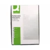 Funda Multitaladro Q-Connect Din A4 80 MC Cristal Caja de 100 unidades