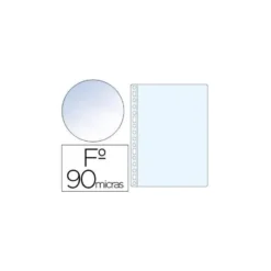 Funda Multitaladro Saro Tamaño Folio Cristal 16 taladros 90 MC Caja 100 uds