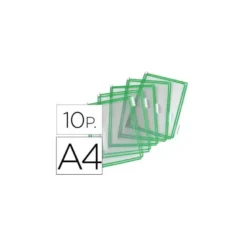 Funda portacatalogo Tarifold Din A4 color verde pack de 10