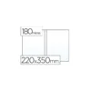 Funda portadocumento cuarto doble 180 micras pvc transparente