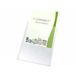 Funda portadocumento Q-connect din A5 150 micras pvc transparente con uñero