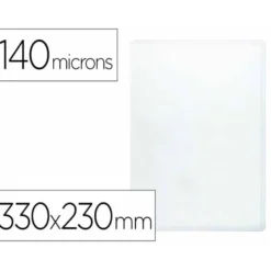 Funda portadocumento Q-connect folio 140 micras pvc transparene