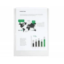 Funda portadocumento Q-connect folio 140 micras pvc transparene
