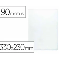 Funda portadocumento Q-Connect folio 90 micras pvc transparente