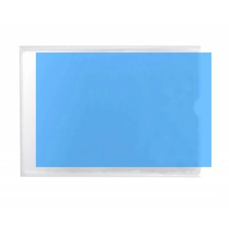 Funda portadocumento Q-connect din a6 150 micras pvc transparente con uñero