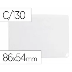 Funda portadocumento Q-connect dni pvc transparente 86x54 mm.