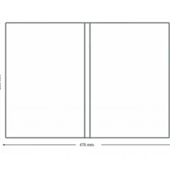 Funda portatodo Q-connect folio doble 180 micras pvc transparente